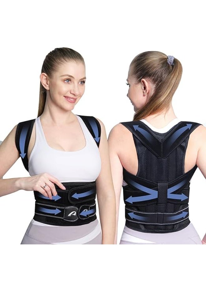 دعامة تصحيح قوام الظهر بالكامل للرجال والنساء - مشد قابل للتعديل لفرد الأكتاف والعمود الفقري - لتخفيف آلام الظهر وعلاج الانحناء والتحدب - Image 1